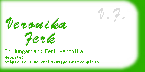 veronika ferk business card